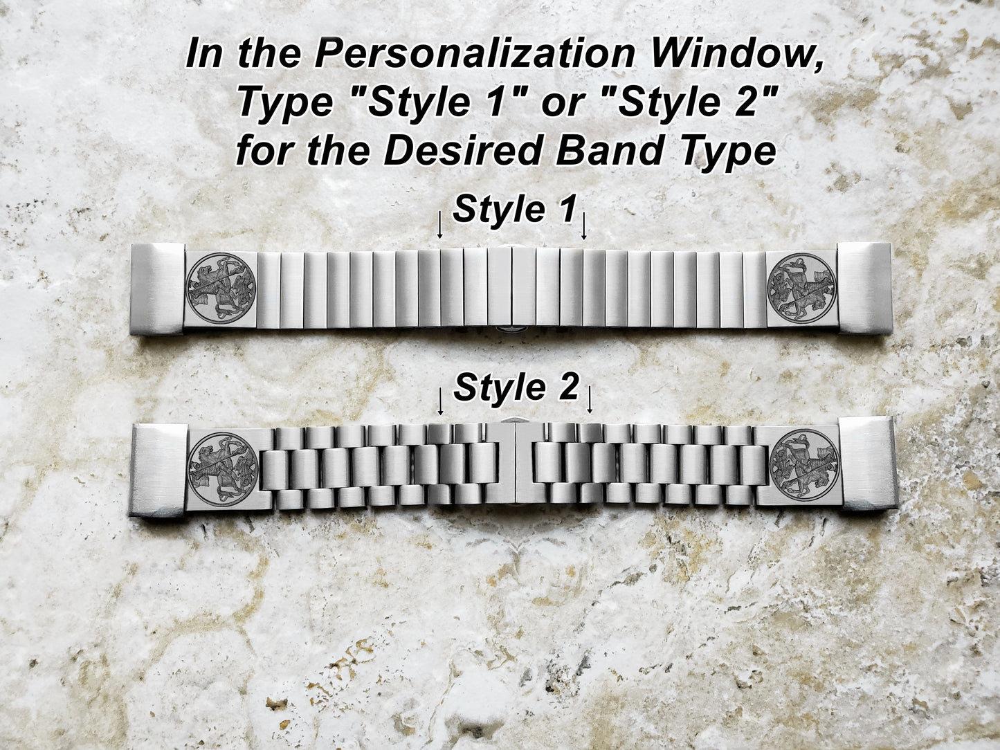 Custom Personalized Unique Engraved Watch Band for Garmin epix Pro 51mm Foretrex 601 701 Quatix 3 6X 7X Tactix 7 Instinct 2X Solar Silver Stainless Steel Strap Great Gift A26