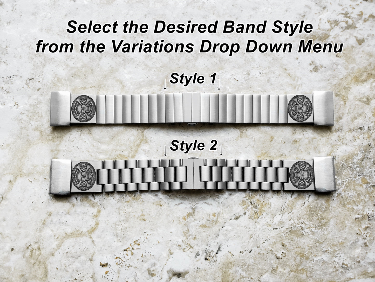 Garmin Watch Band Skull Crossbones for Fenix 7X Pro 6X Pro 5X Plus Fenix 3 Descent Mk3i 51mm Mk2i Mk2 Mk1 Enduro 2 Stainless Steel Strap SC3 A26