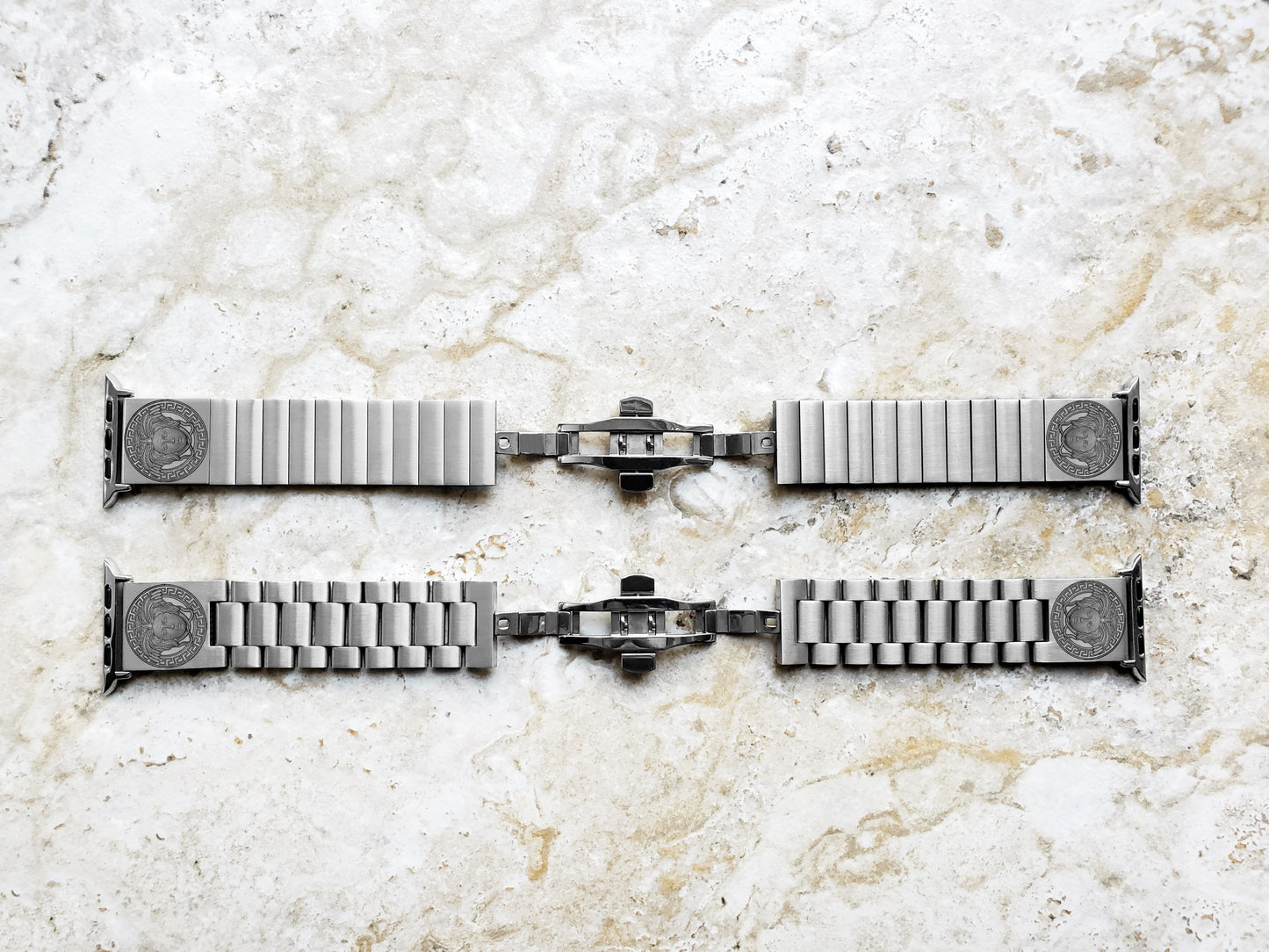 Custom Personalized Unique Engraved Band for Apple Watch Ultra 2 9 8 7 SE 6 5 4 3 2 1 Case 38mm 40mm 41mm 42mm 44mm 45mm 49mm Silver Stainless Steel Strap Great Gift