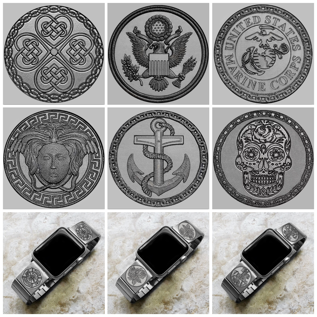 Custom Personalized Unique Engraved Band for Apple Watch Ultra 2 9 8 7 SE 6 5 4 3 2 1 Case 38mm 40mm 41mm 42mm 44mm 45mm 49mm Silver Stainless Steel Strap Great Gift