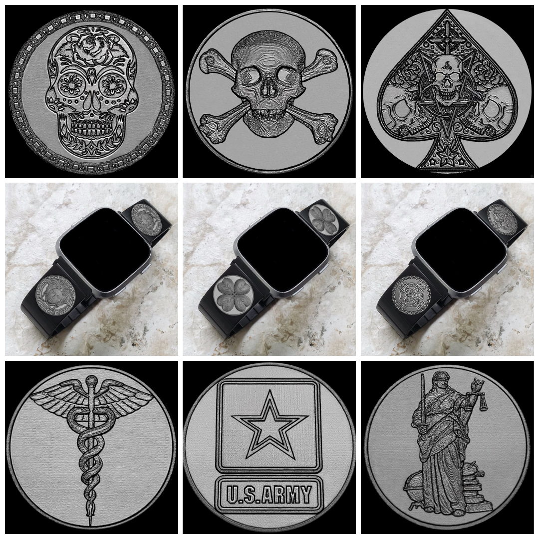 Custom Personalized Unique Engraved Band for Fitbit Versa Lite 2 3 4 and Sense 1 and 2 Smartwatches Black Stainless Steel Bracelet Strap Great Gift