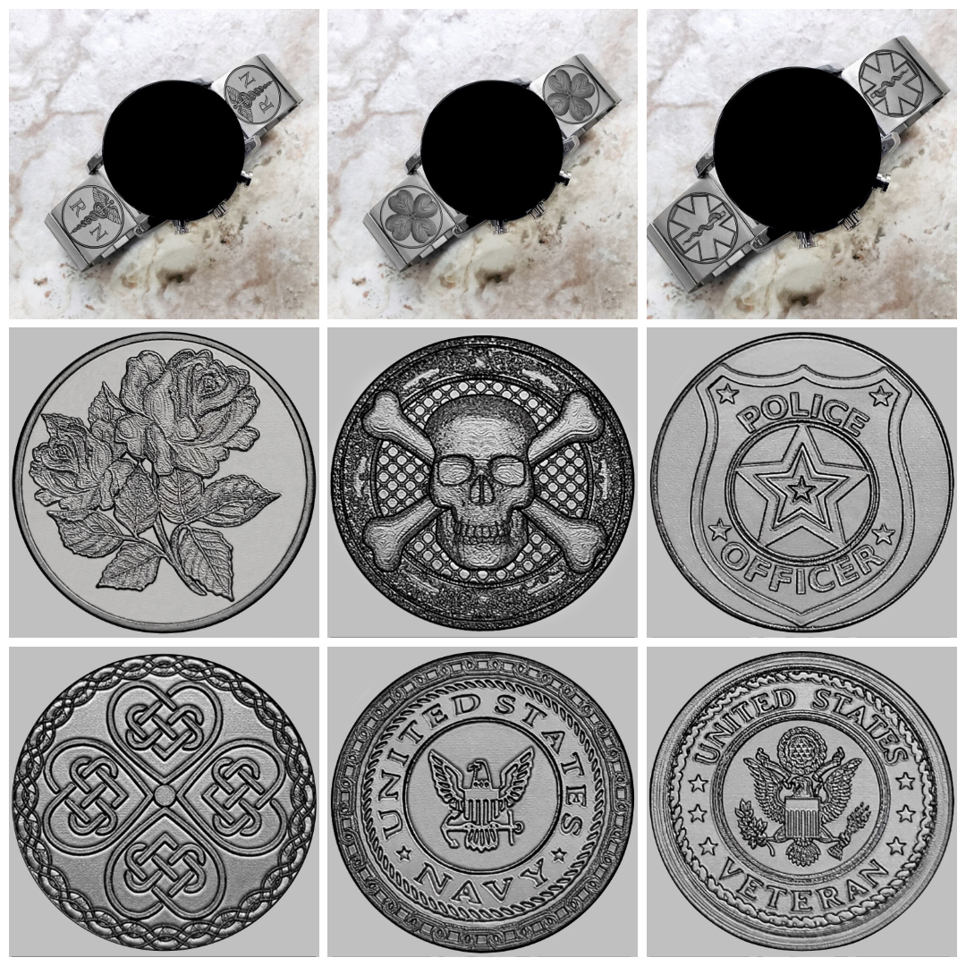 Custom Personalized Unique Engraved Band for Samsung Galaxy Watch 3 45mm 46mm Gear S3 Frontier and Classic Silver Stainless Steel Bracelet Strap -B22
