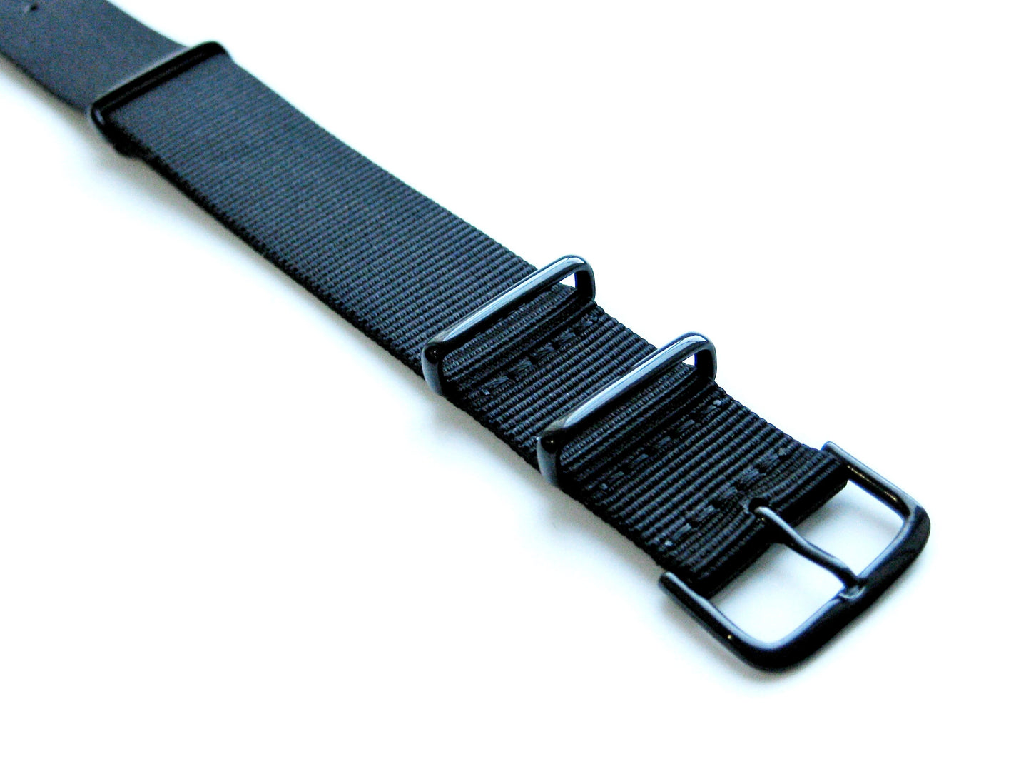 22mm 20mm 24mm Durable Long Lasting Nylon Band Strap for Luxury Sports and Casual Watches - Waterproof and Washable (NYL-ALLB)