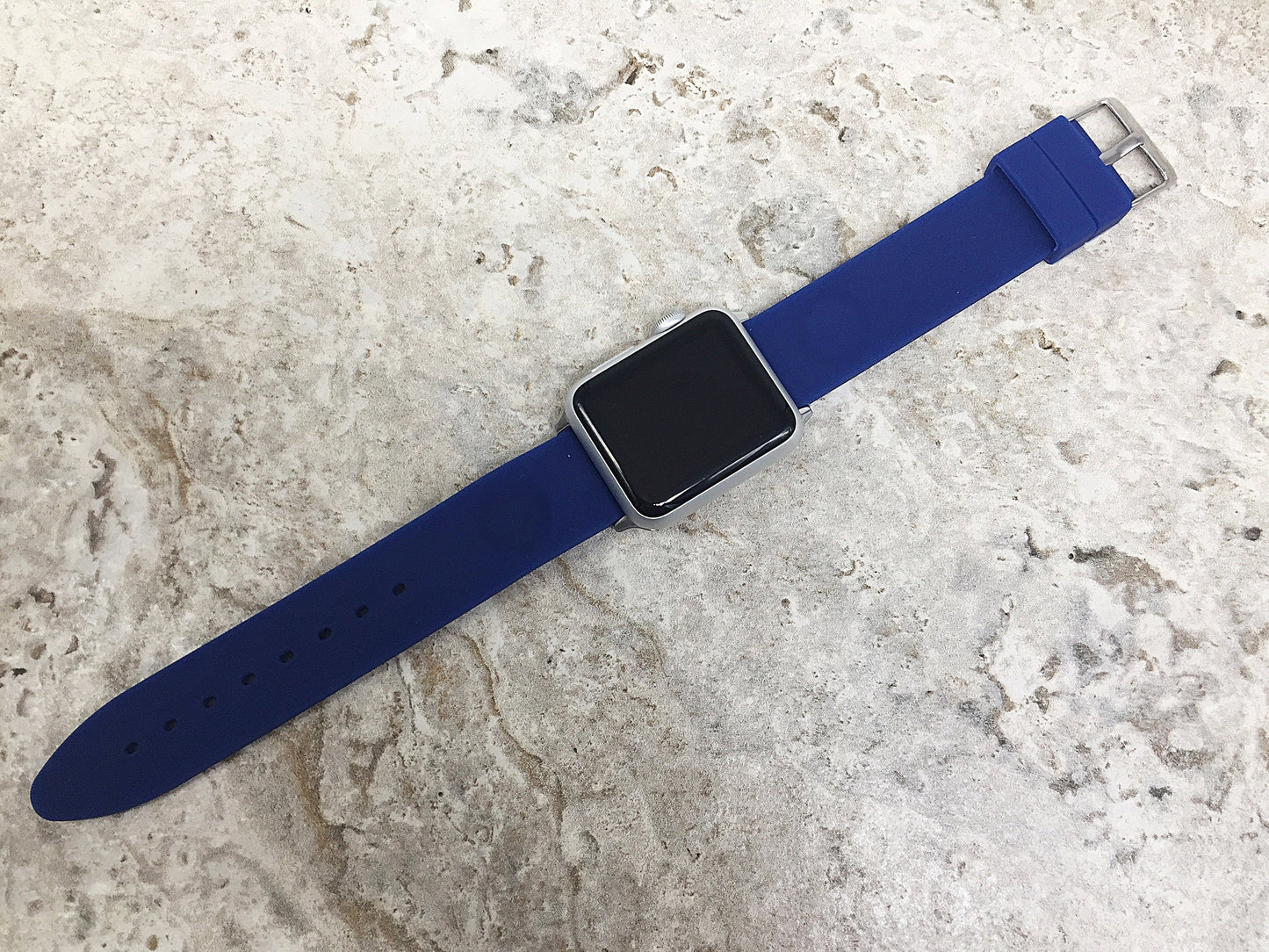 Apple iWatch Soft Rubber Band for All Series 38mm 40mm 41mm 42mm 44mm 45mm 49mm Smooth Waterproof Strap Highly Resistance AABB