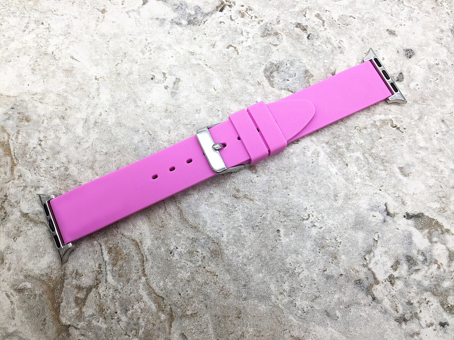 Apple iWatch Soft Rubber Band for All Series 38mm 40mm 41mm 42mm 44mm 45mm 49mm Smooth Waterproof Strap Highly Resistance AABB