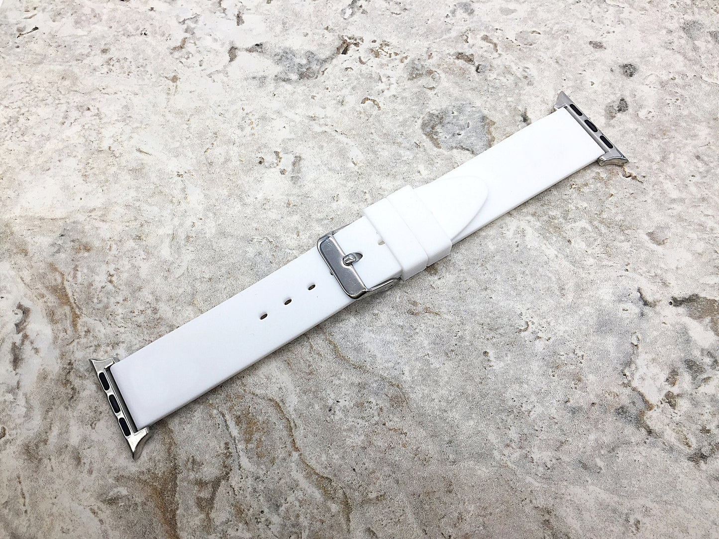 Apple iWatch Soft Rubber Band for All Series 38mm 40mm 41mm 42mm 44mm 45mm 49mm Smooth Waterproof Strap Highly Resistance AABB