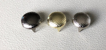 100pcs 9mm Gold Silver Gun Metal Color Prong Studs Rivets Craft Supplies Hardware Leatherworking for Fabric Leather Wood Rubber Projects -A2