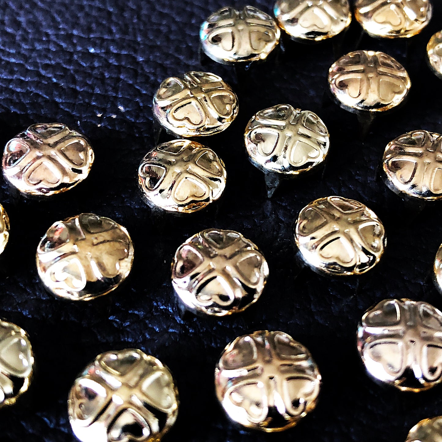 100pcs 9mm Gold Silver Gun Metal Color Prong Studs Rivets Craft Supplies Hardware Leatherworking for Fabric Leather Wood Rubber Projects -A4