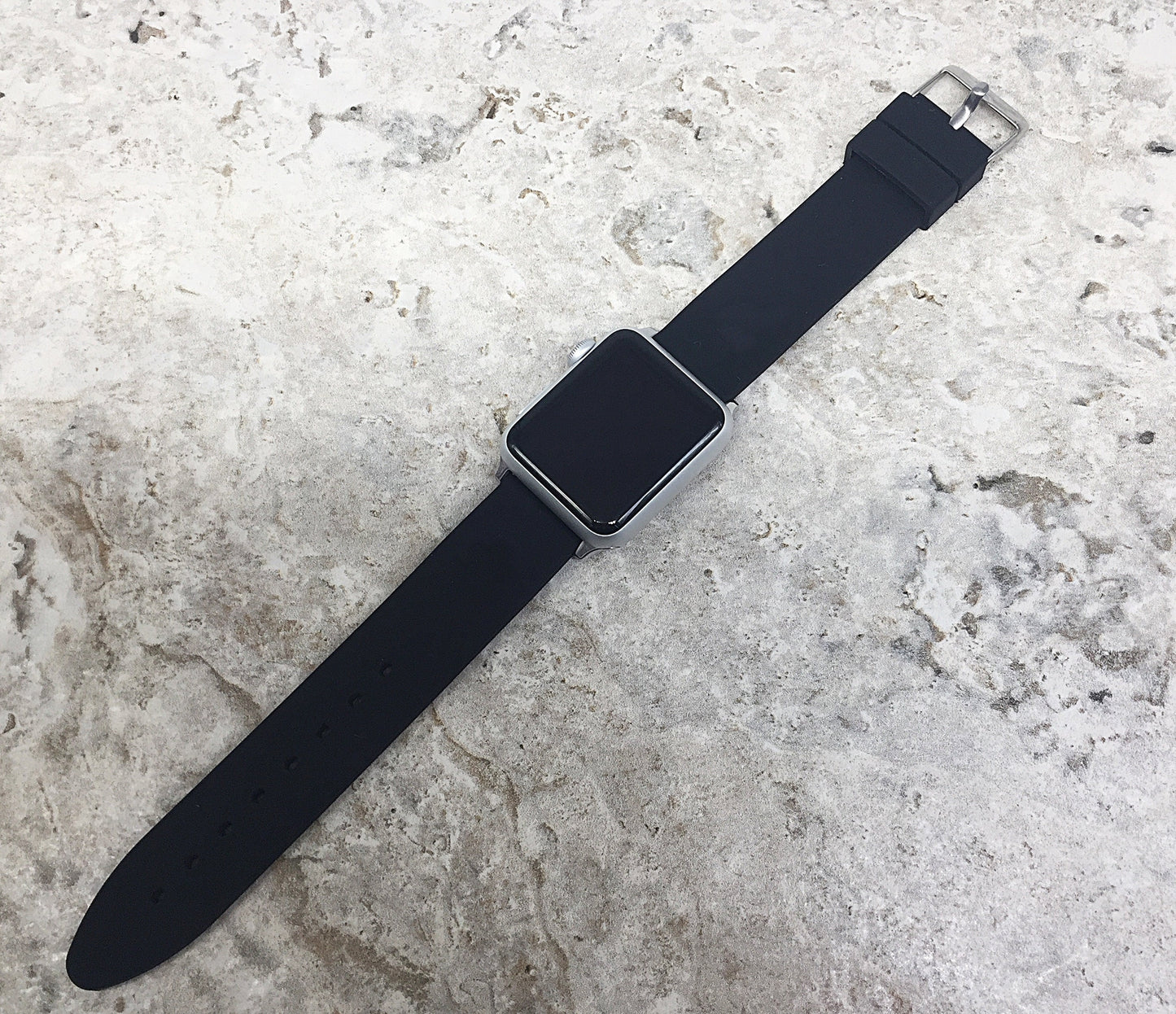 Apple iWatch Soft Rubber Band for All Series 38mm 40mm 41mm 42mm 44mm 45mm 49mm Smooth Waterproof Strap Highly Resistance AABB