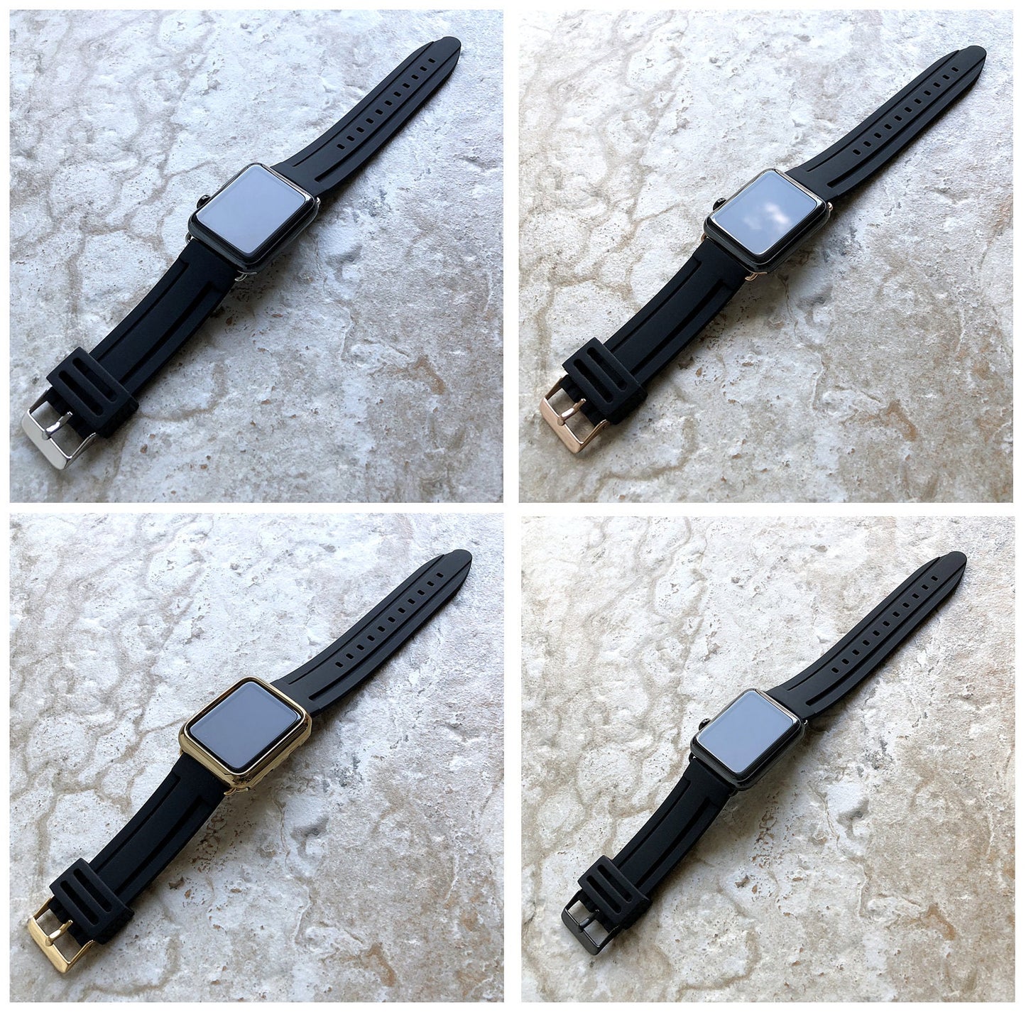 Apple New Soft Rubber Luxury Sports Band for iWatch Ultra 2 9 8 7 SE 6 5 4 3 2 38mm 40mm 41mm 42mm 44mm 45mm 49mm Modern Silicone Strap RGB
