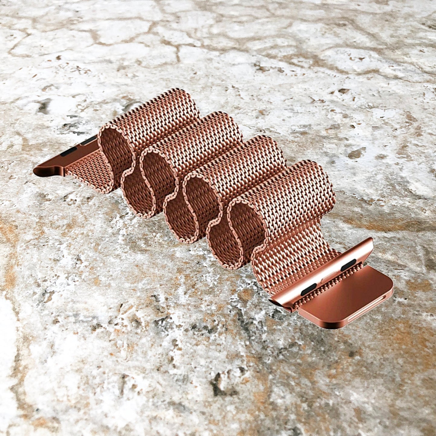 Apple Watch Rose Gold Color Band Set Crystal Bezel Case Cover for Ultra 2 9 8 7 SE 6 5 4 3 2 1 49mm 45mm 44 42 41mm 40mm 38mm Milanese Strap