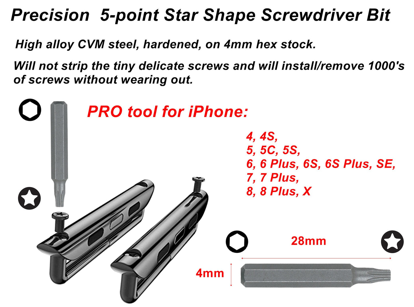 Apple Rose Gold Silver Black Band Adapters for iWatch All Series 38mm 40mm 41mm 42mm 44mm 45mm 49mm Case Pair Lugs Connector Strap Star Tool