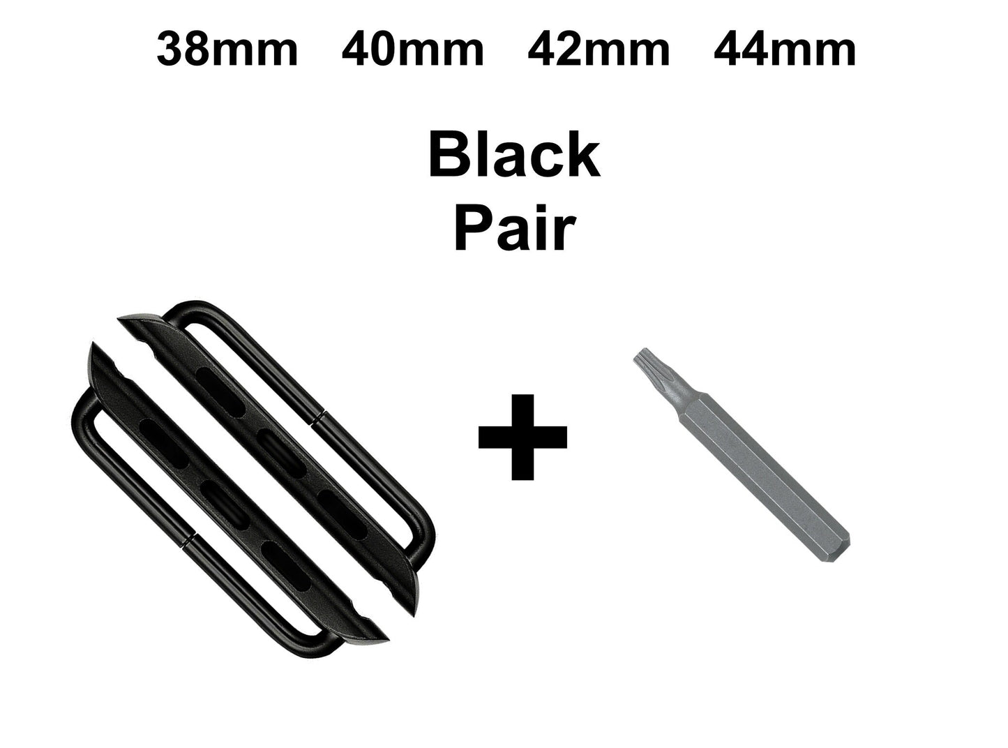 Apple Rose Gold Silver Black Band Adapters for iWatch All Series 38mm 40mm 41mm 42mm 44mm 45mm 49mm Case Pair Lugs Connector Strap Star Tool
