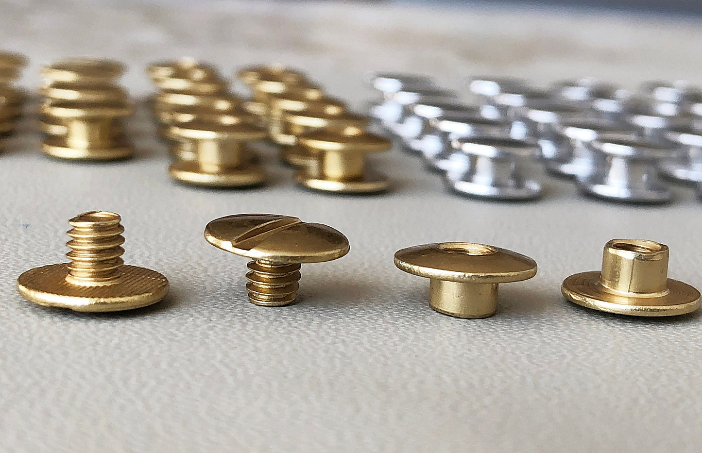 20pcs Aluminum 1/8" 3mm , 1/4" 6mm Binding Chicago Screws Posts Rivets Conchos Silver Black Antique Gold Brass Plated Leather Craft Supplies