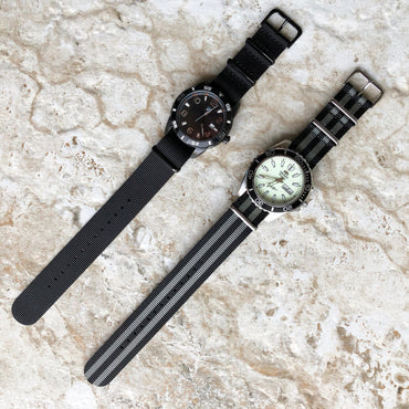 20mm 22mm 24mm High Tenacity Durable Long Lasting Polypropylene Webbing Military Style Watch Band Strap - Permanent Color UV Water Resistant