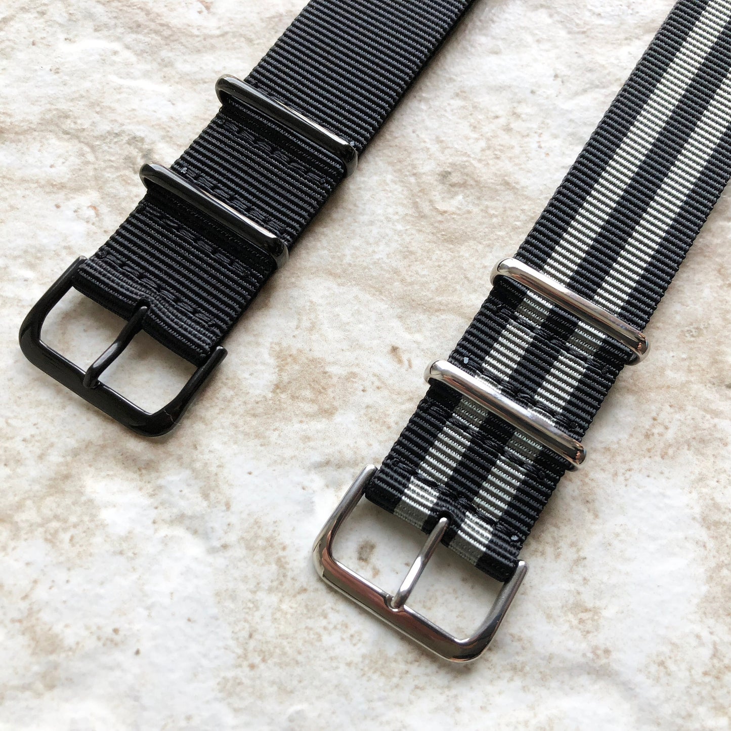 20mm 22mm 24mm High Tenacity Durable Long Lasting Polypropylene Webbing Military Style Watch Band Strap - Permanent Color UV Water Resistant