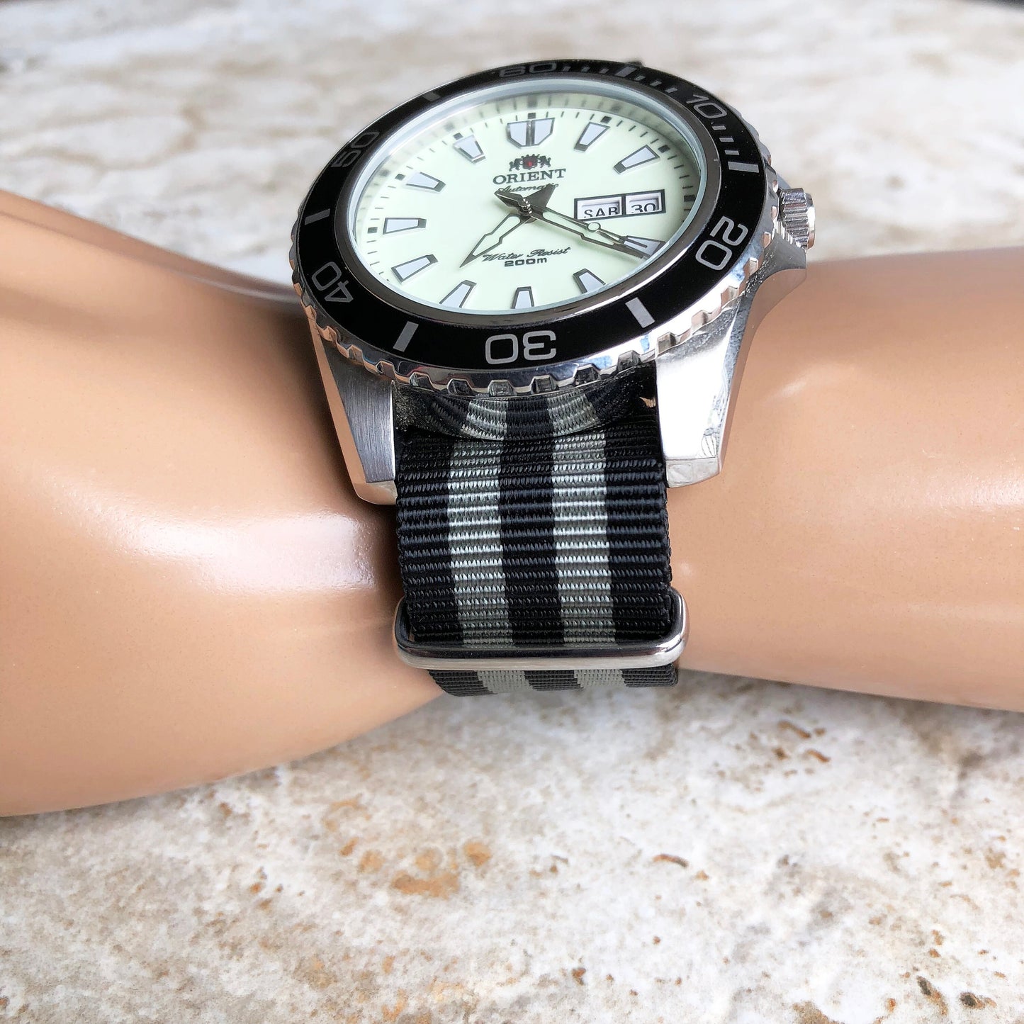 20mm 22mm 24mm High Tenacity Durable Long Lasting Polypropylene Webbing Military Style Watch Band Strap - Permanent Color UV Water Resistant