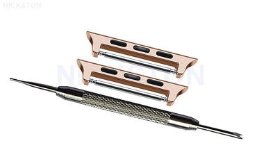 Apple Watch Band Strap Adapters Spring Bar Connectors for iWatch Ultra 2 49mm and 9 8 Series 41mm 45mm Case Rose Gold Silver Black