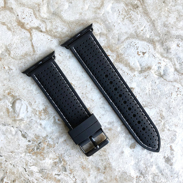 Apple New Luxury Sports Band for iWatch Ultra 2 9 8 7 SE 6 5 4 3 2 1 Series 38mm 40 41mm 42mm 44mm 45mm 49mm Modern Rubber Silicone Strap BL