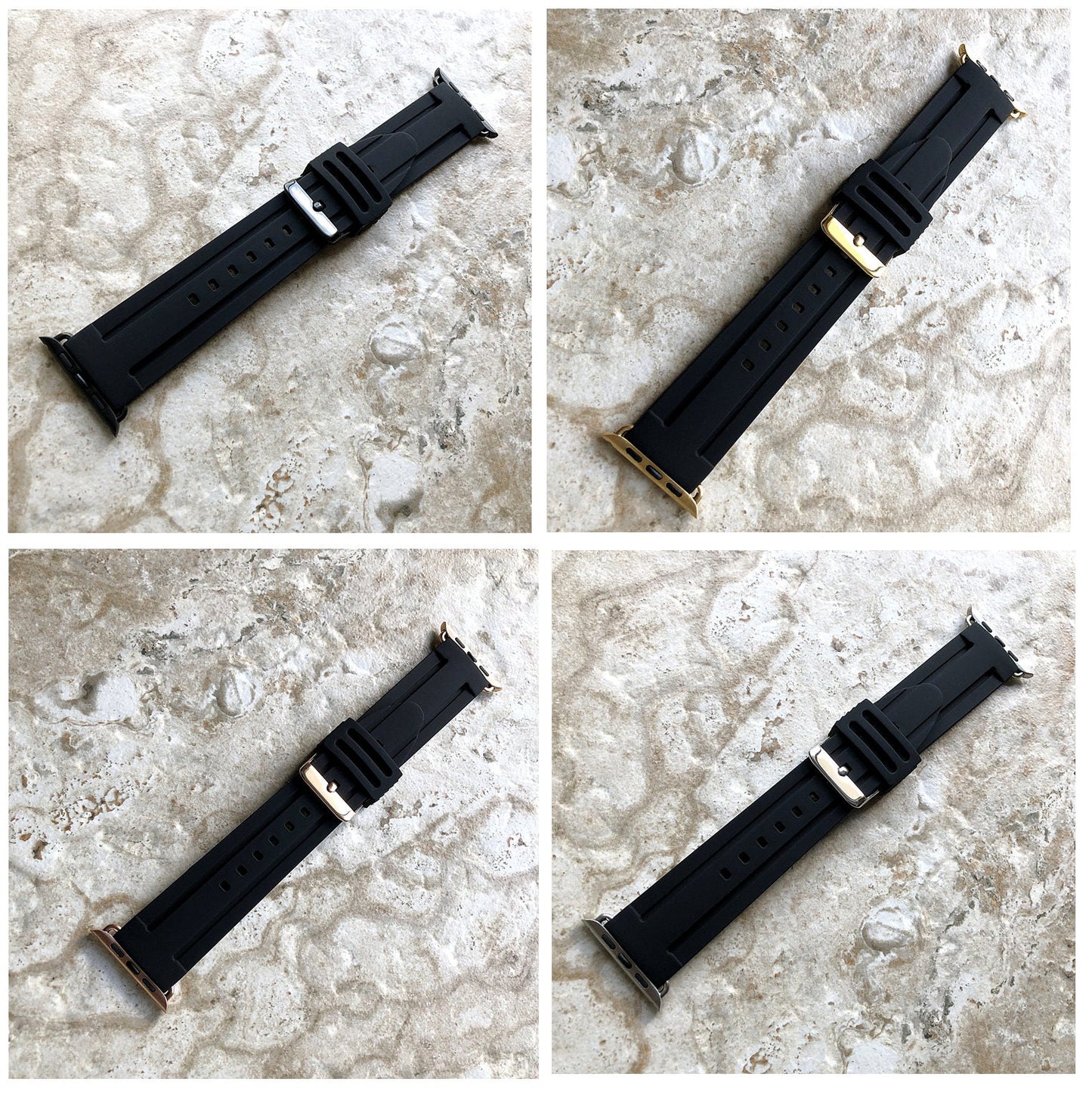 Apple New Soft Rubber Luxury Sports Band for iWatch Ultra 2 9 8 7 SE 6 5 4 3 2 38mm 40mm 41mm 42mm 44mm 45mm 49mm Modern Silicone Strap RGB
