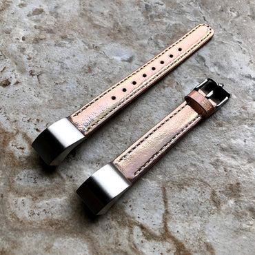 Fitbit Alta HR Stylish Modern Elegant Soft Leather Band Strap with Stitching Details Quick Release Adapters Included Ready to Attach MSL