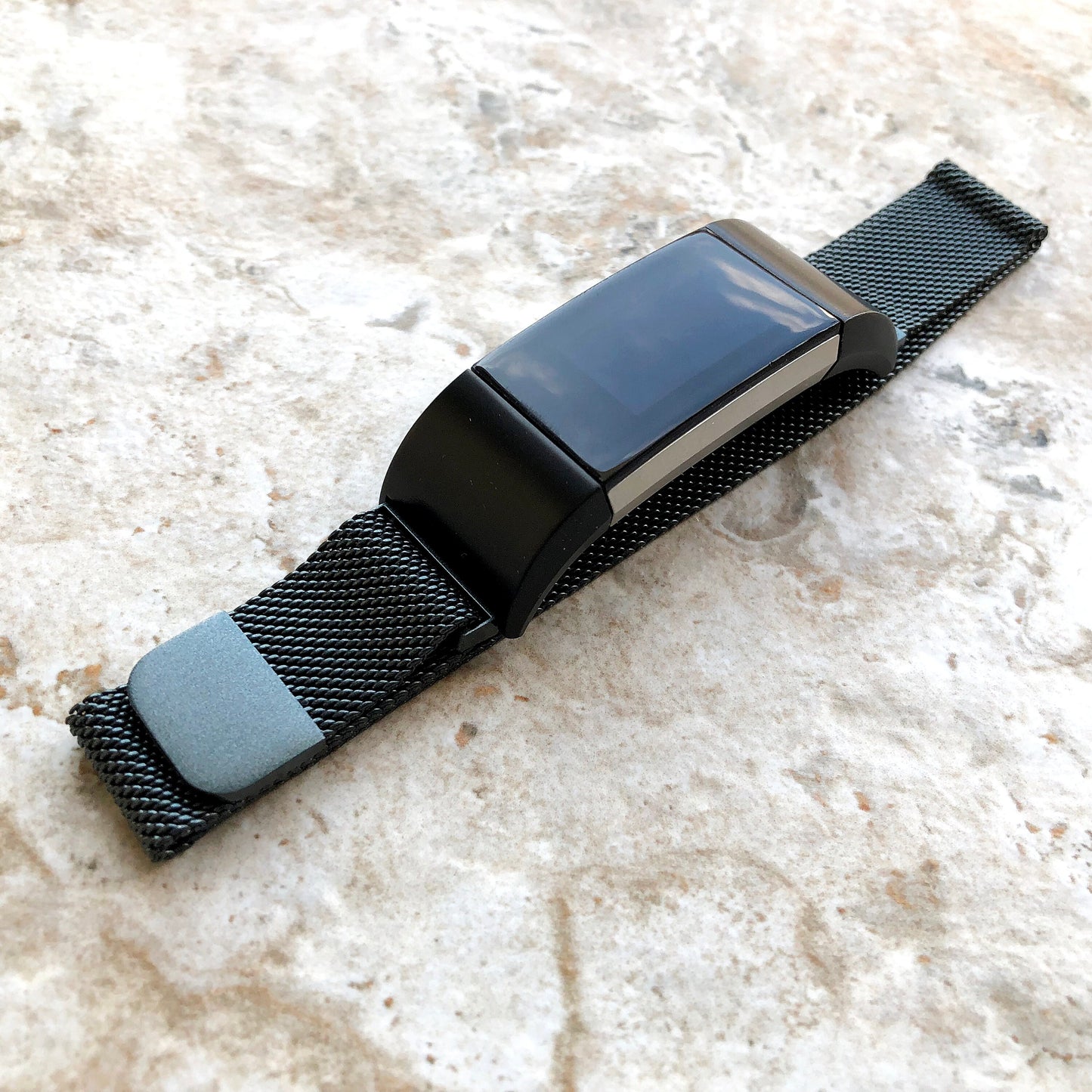 Fitbit Charge 2 3 4 5 6 Modern Band Compatible with Fitness Tracker Pink Rose Gold Black Silver Adjustable Milanese Strap Magnetic Closure