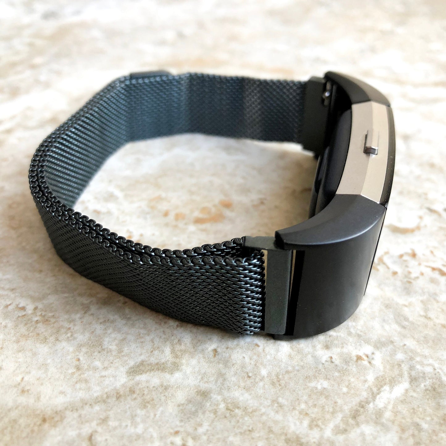 Fitbit Charge 2 3 4 5 6 Modern Band Compatible with Fitness Tracker Pink Rose Gold Black Silver Adjustable Milanese Strap Magnetic Closure