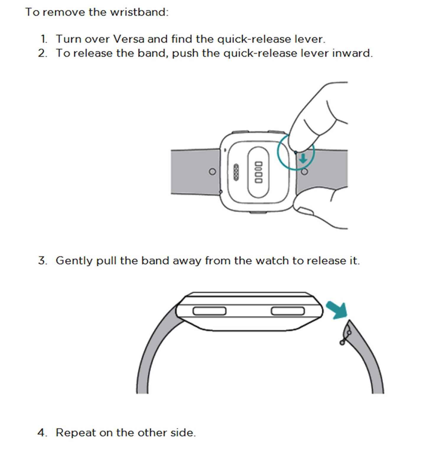 Versa 2 8pcs Set Quick Release Pins Compatible with Fitbit Smartwatch Lever Spring Bars 23mm Stainless Steel Watch Band Parts Diameter 1.5mm