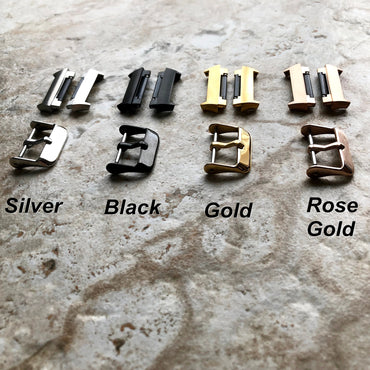 Fitbit Ionic Yellow Floral FL-1 Soft Leather Band Strap for Watch Band Strap with Quick Release Adapters in Silver Rose Gold Black