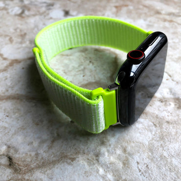 Apple Flash Light Band Loop and Hook for Watch Ultra 2 9 8 7 SE 6 5 4 3 2 1 38mm 40 41 42mm 44mm 45mm 49mm Case Sport Strap Soft Nylon Weave