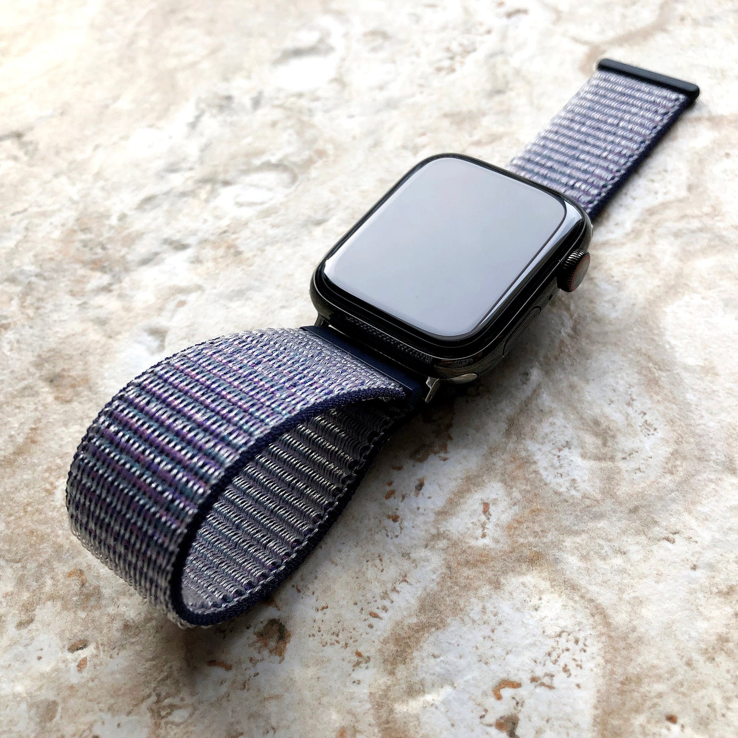 Apple Midnight Blue Band Loop and Hook for Watch Ultra 2 9 8 7 SE 6 5 4 3 2 Series 38mm 40 41mm 42mm 44mm 45mm 49mm Sport Strap Nylon Weave
