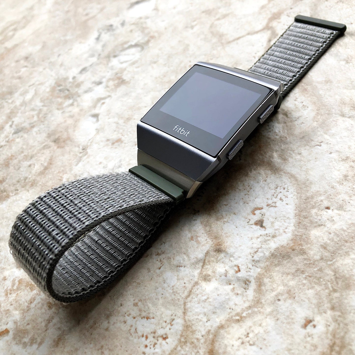 Fitbit Ionic Green Olive Sports Loop n Hook Band Strap for Watch Band Strap Adjustable with Quick Release Adapters Silver Rose Gold Black