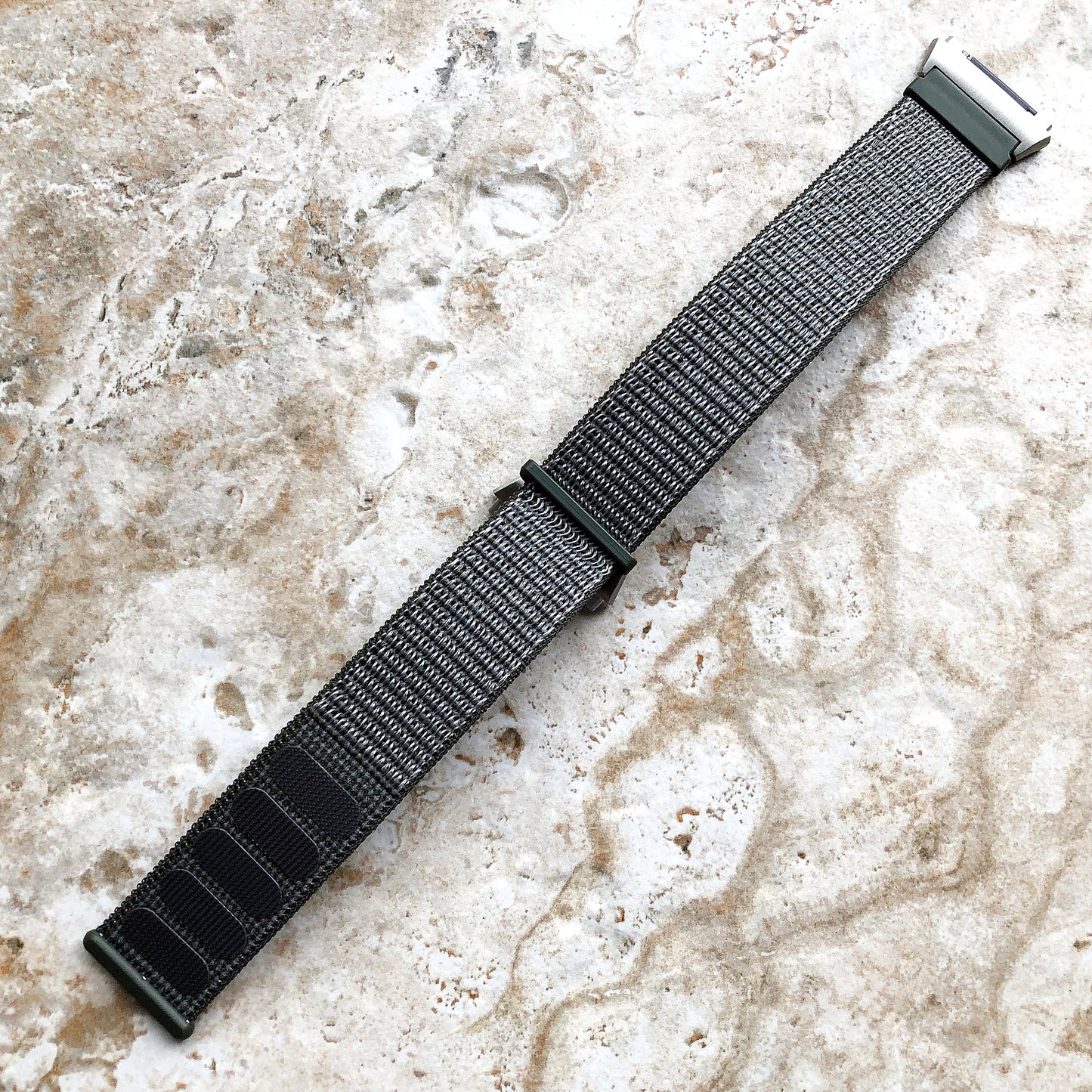 Fitbit Ionic Green Olive Sports Loop n Hook Band Strap for Watch Band Strap Adjustable with Quick Release Adapters Silver Rose Gold Black