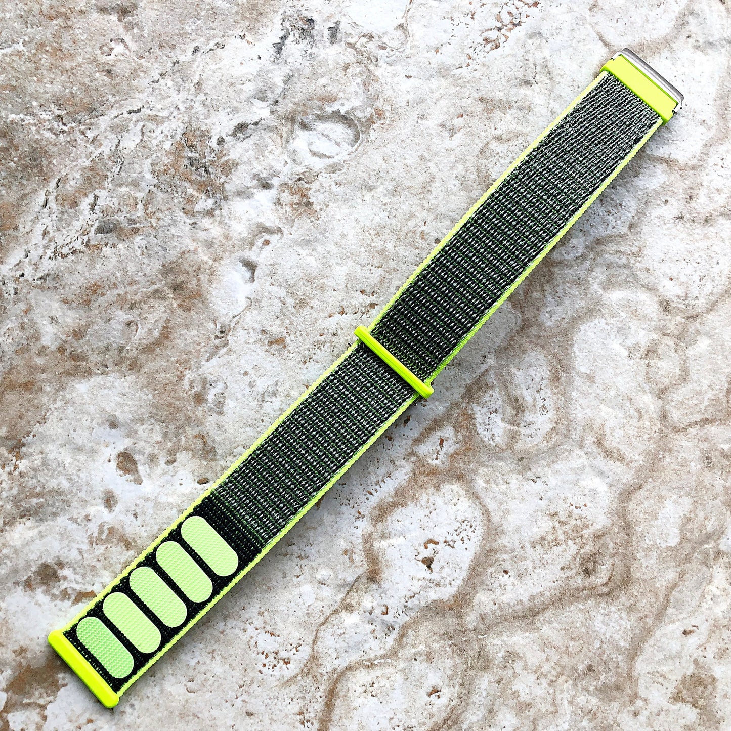 Fitbit Versa 2 3 4 Sense 2 Sports Band Flash Loop and Hook Strap Watch Bands Straps Adjustable with Quick Adapters Silver Rose Gold Black