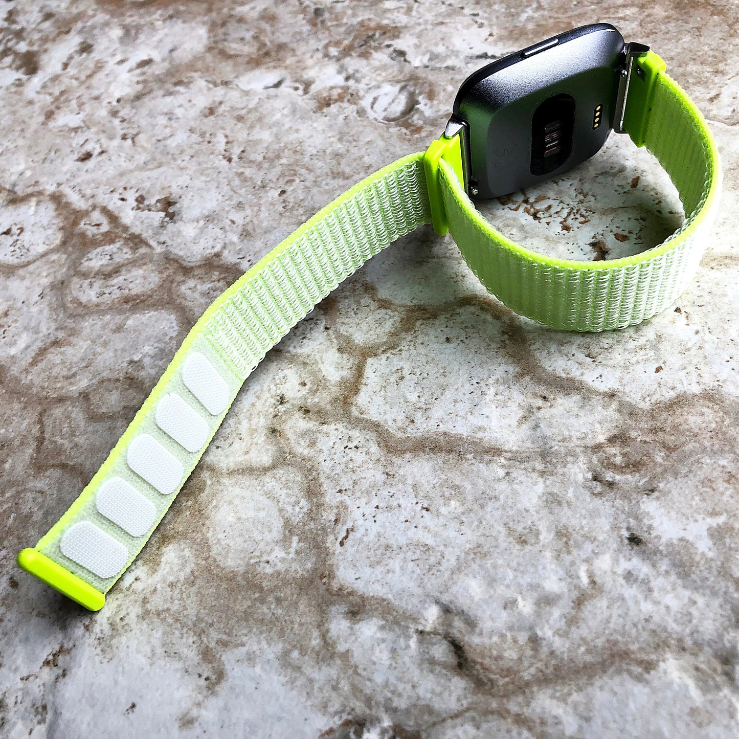 Fitbit Versa 2 3 4 Sense 2 Sports Band Flash Light Loop and Hook Strap Watch Bands Straps Adjustable Quick Adapters Silver Rose Gold Black