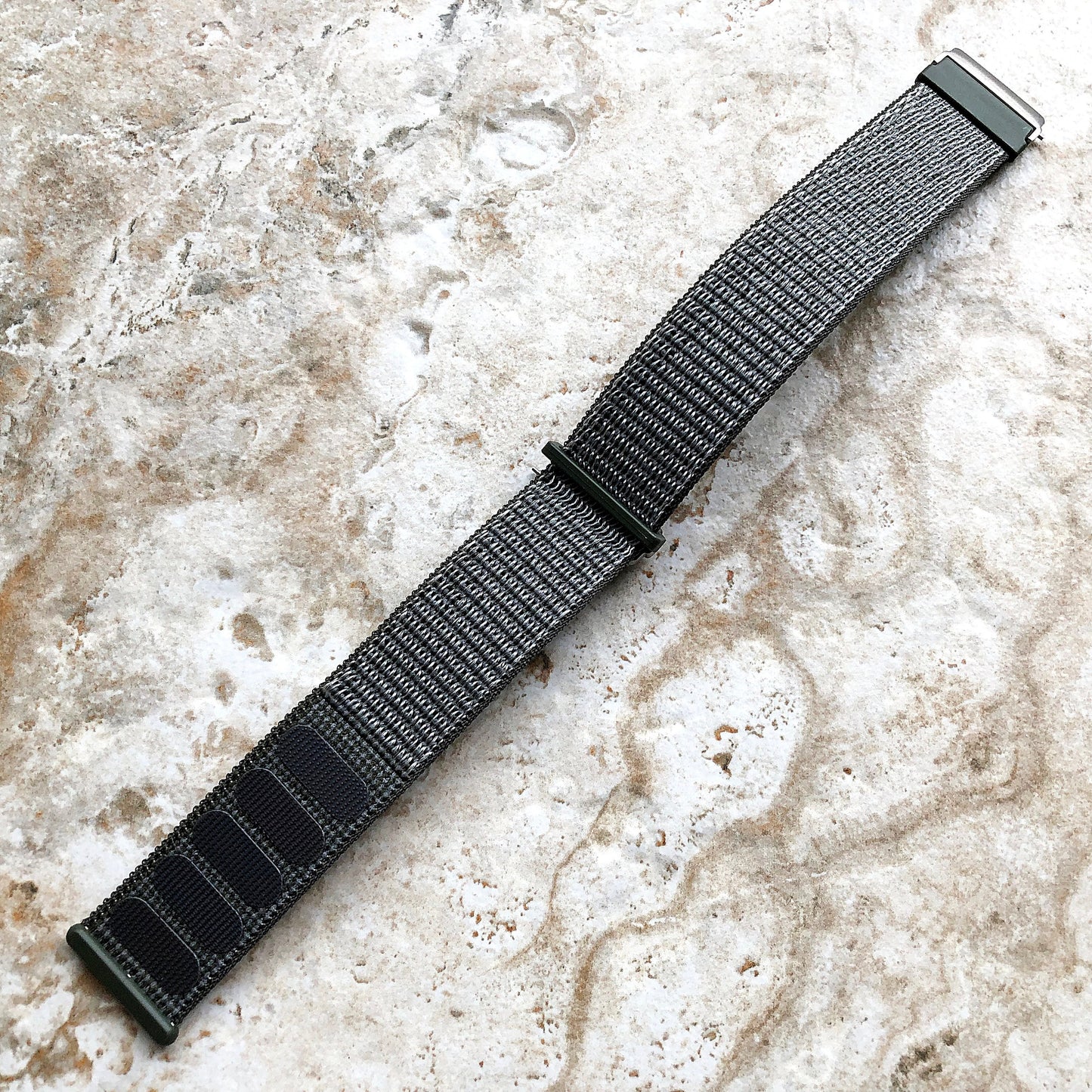 Fitbit Versa 2 3 4 Sense 2 Sports Band Green Olive Loop and Hook Strap Watch Bands Straps Adjustable Quick Adapters Silver Rose Gold Black