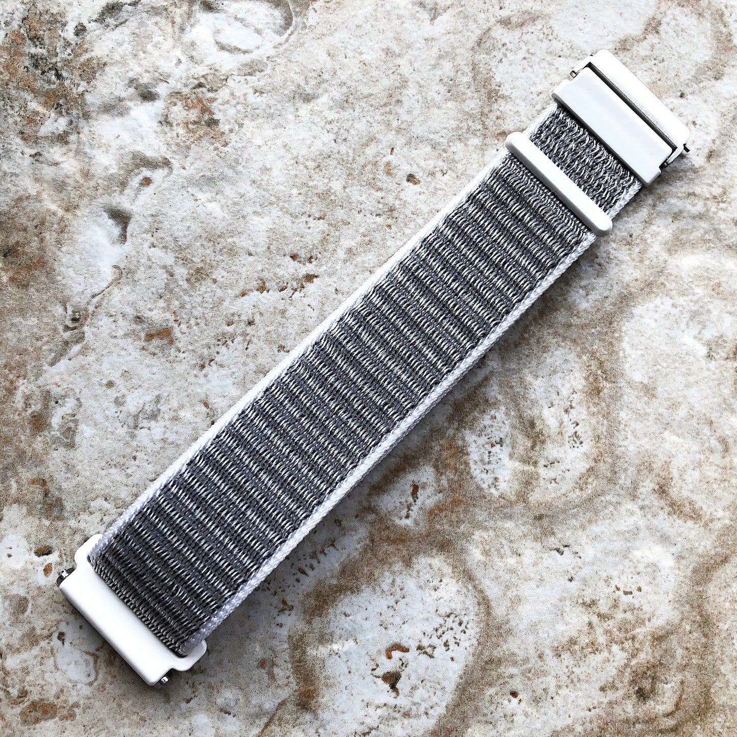 Fitbit Versa 2 3 4 Sense 2 Sports Band Seashell Loop and Hook Strap Watch Bands Straps Adjustable with Quick Adapters Silver Rose Gold Black