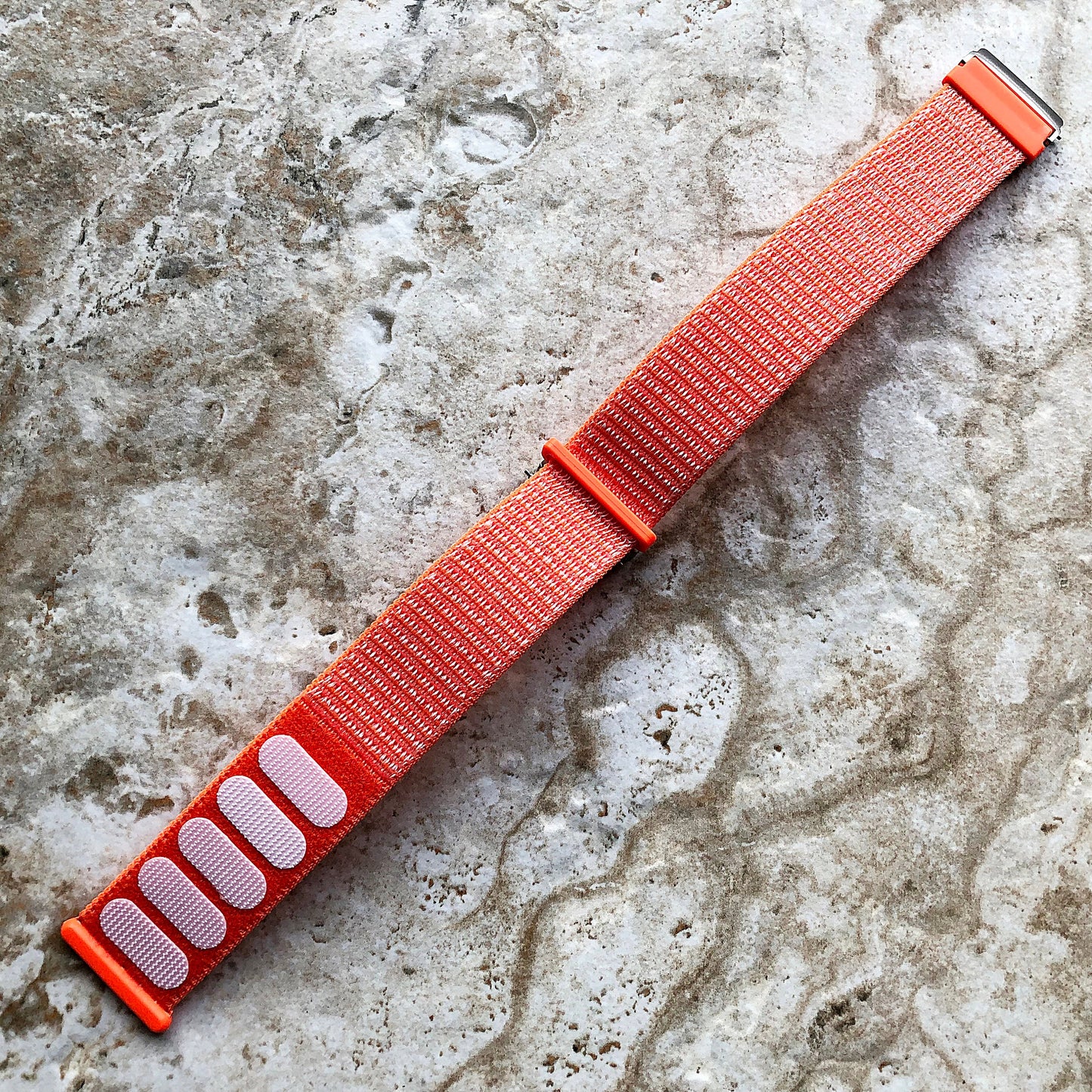 Versa 2 3 4 Sense 2 Spicy Orange Sports Loop Hook Band Strap Compatible Fitbit Watch Strap Adjustable Quick Adapters Silver Rose Gold Black