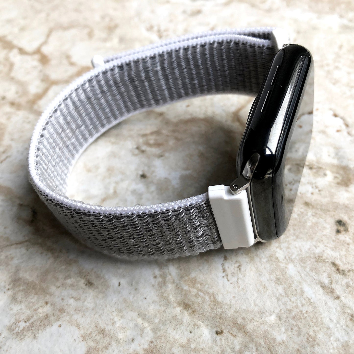 Apple Seashell Band Loop and Hook for iWatch Ultra 2 49mm and 9 8 Series 41mm 45mm Case Adjustable Sport Strap Soft Nylon Weave Bracelet