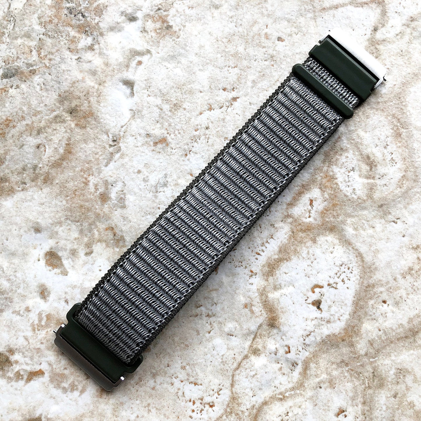 Fitbit Versa 2 3 4 Sense 2 Sports Band Green Olive Loop and Hook Strap Watch Bands Straps Adjustable Quick Adapters Silver Rose Gold Black