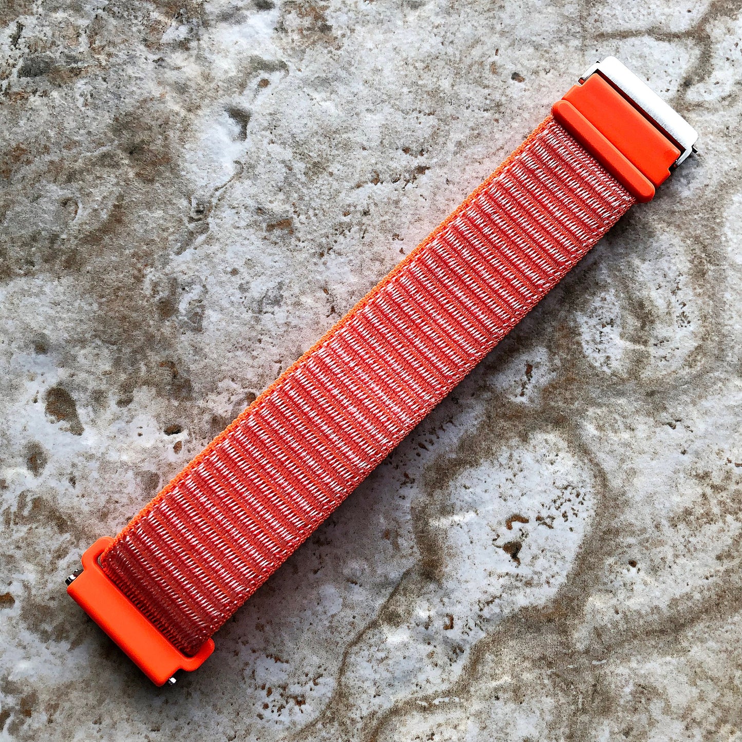 Versa 2 3 4 Sense 2 Spicy Orange Sports Loop Hook Band Strap Compatible Fitbit Watch Strap Adjustable Quick Adapters Silver Rose Gold Black