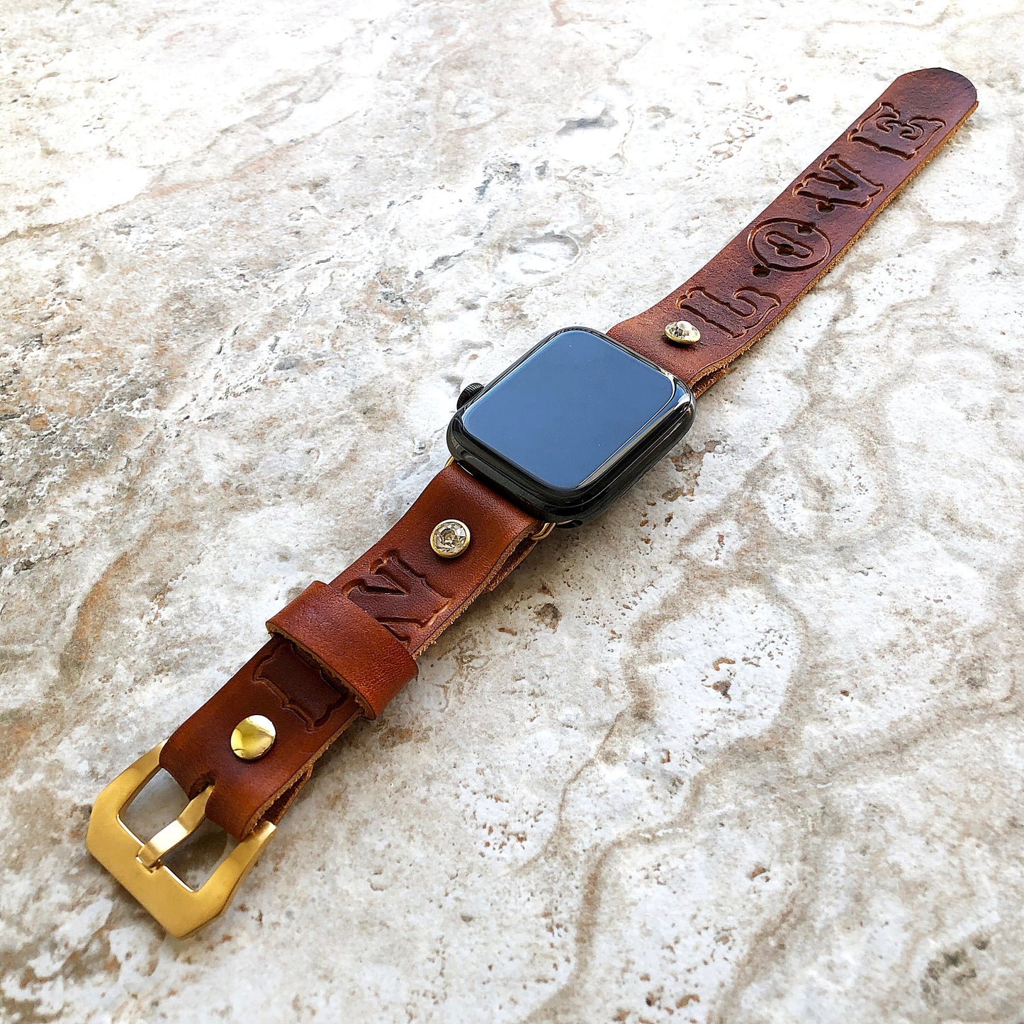 Apple Watch Band In Love with Crystals for iWatch Ultra 2 9 8 7 6 SE 5 4 3 2 1 38mm 40mm 41mm 42mm 44mm 45mm 49mm Leather Bracelet Strap