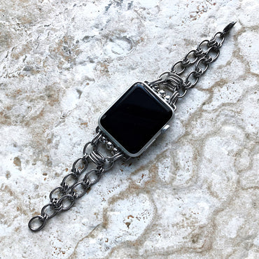 Apple Watch Band Bracelet for Ultra 2 9 8 7 6 SE 5 4 3 2 1 and 38mm 40mm 41mm 42mm 44mm 45mm 49mm Handmade Tarnish Resistant Stainless Steel