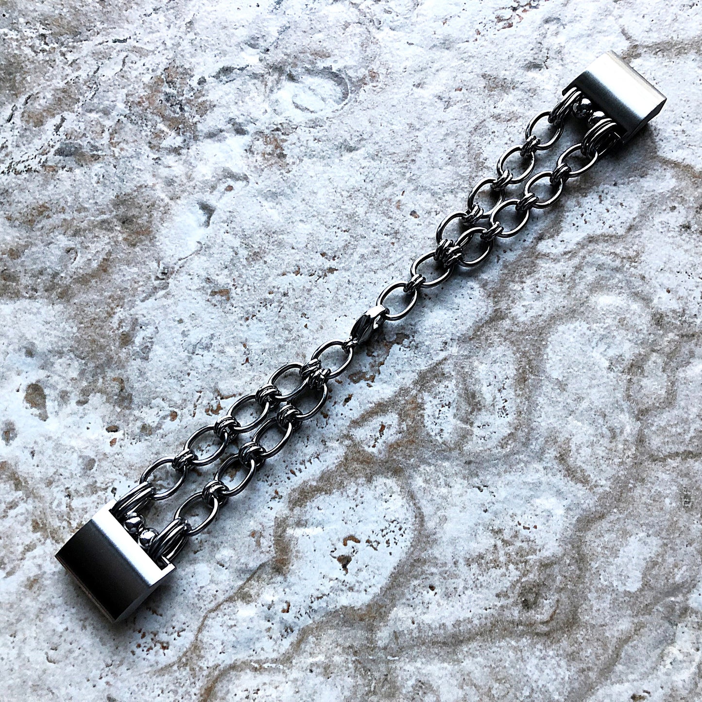Fitbit Charge 2 New Bracelet Chain Link Compatible with Fitness Tracker Watch Band Tarnish Resistant Silver Stainless Steel 304Handmade