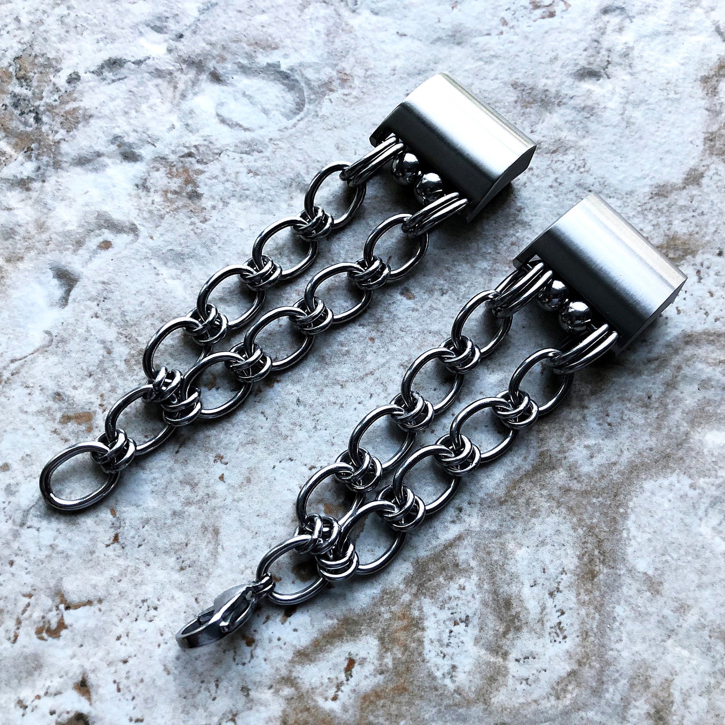 Fitbit Charge 2 New Bracelet Chain Link Compatible with Fitness Tracker Watch Band Tarnish Resistant Silver Stainless Steel 304Handmade
