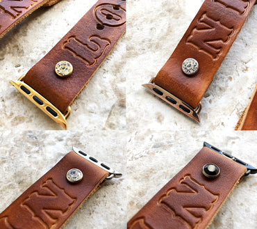 Apple Watch Band In Love with Crystals for iWatch Ultra 2 9 8 7 6 SE 5 4 3 2 1 38mm 40mm 41mm 42mm 44mm 45mm 49mm Leather Bracelet Strap