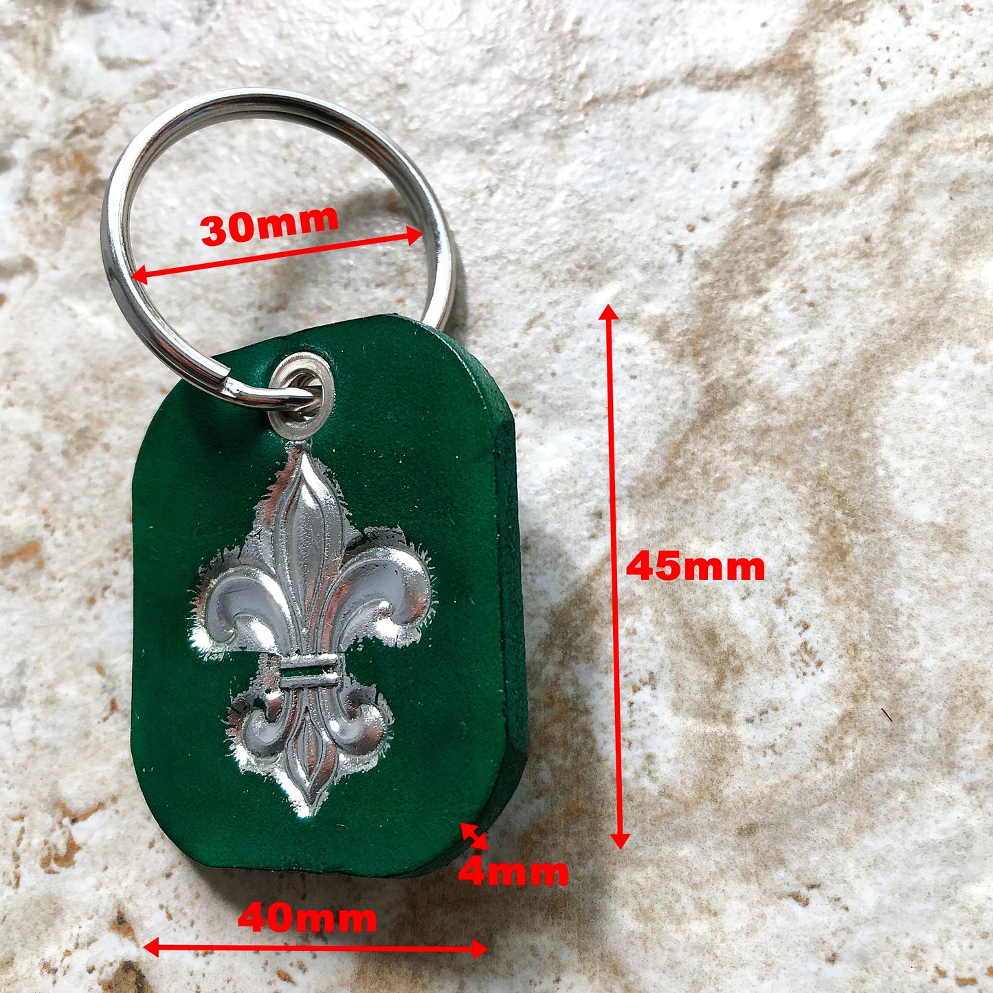 New Accented Leather Key Chains Keychains Keyfob Keyring Keyholder Limited Handmade Real Thick Tooled Embossed Engraved Unforgettable Gift