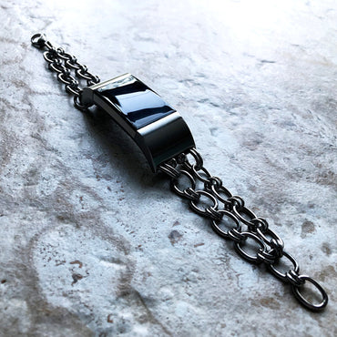 Fitbit Charge 6 5 4 3 2 New Bracelet Chain Link for Fitness Tracker Watch Band Tarnish Resistant Silver Stainless Steel Handmade Jewelry