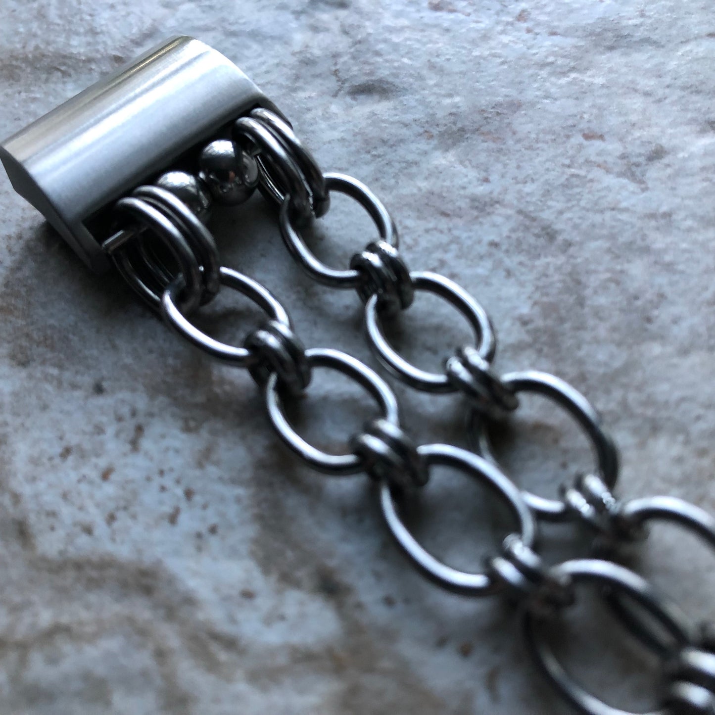 Fitbit Charge 6 5 4 3 2 New Bracelet Chain Link for Fitness Tracker Watch Band Tarnish Resistant Silver Stainless Steel Handmade Jewelry