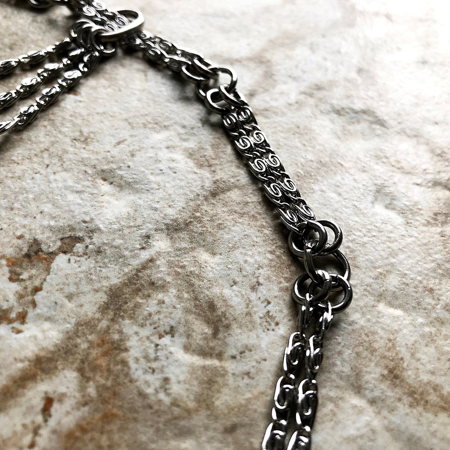 Apple Lumachina Silver Color Chain Links Bracelet Compatible with iWatch Ultra 2 49mm and 9 8 Series 41mm 45mm Case St Steel Band Strap